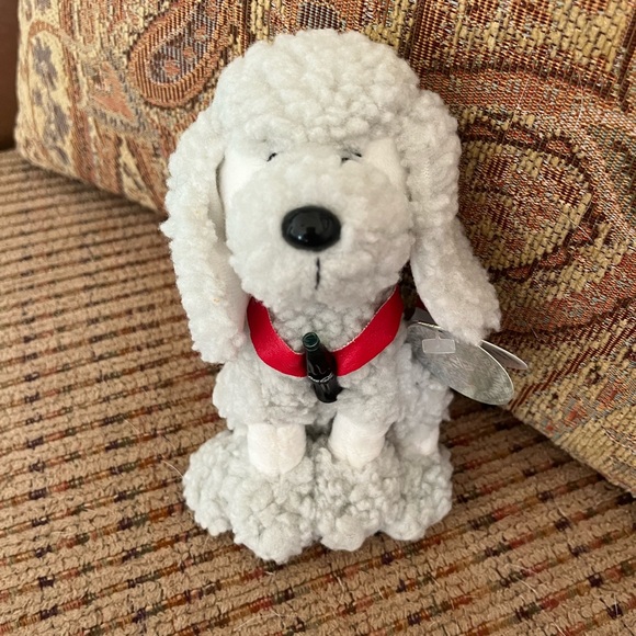 Coca-Cola Poodle Stuffed Animal (1999) France, Dog Plush Toy w/ Coke Bottle, - Picture 2 of 7